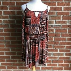 American Eagle Outfitters Boho Cold Shoulder Dress